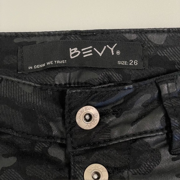 Bevy Flog Commando Button Fly Pant Stretch Cotton Black Camo Size 26 - Picture 14 of 16